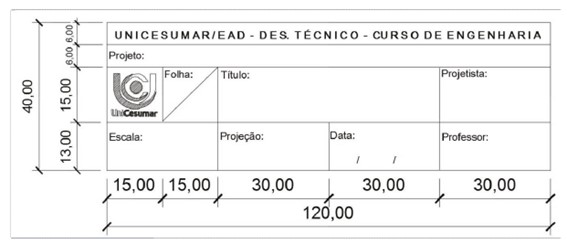 UNICESUMAR ENG MAPA DESENHO TÉCNICO 2023 51